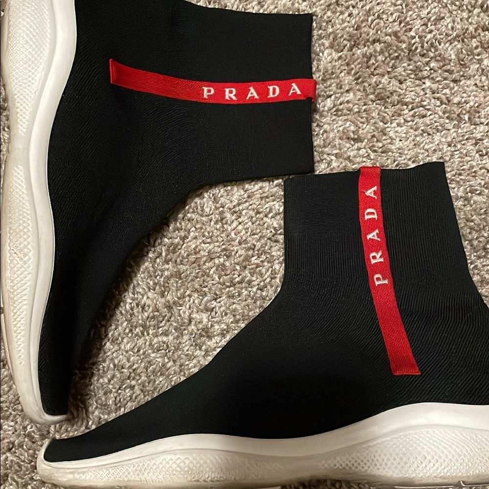 Prada High Top Sock Shoe